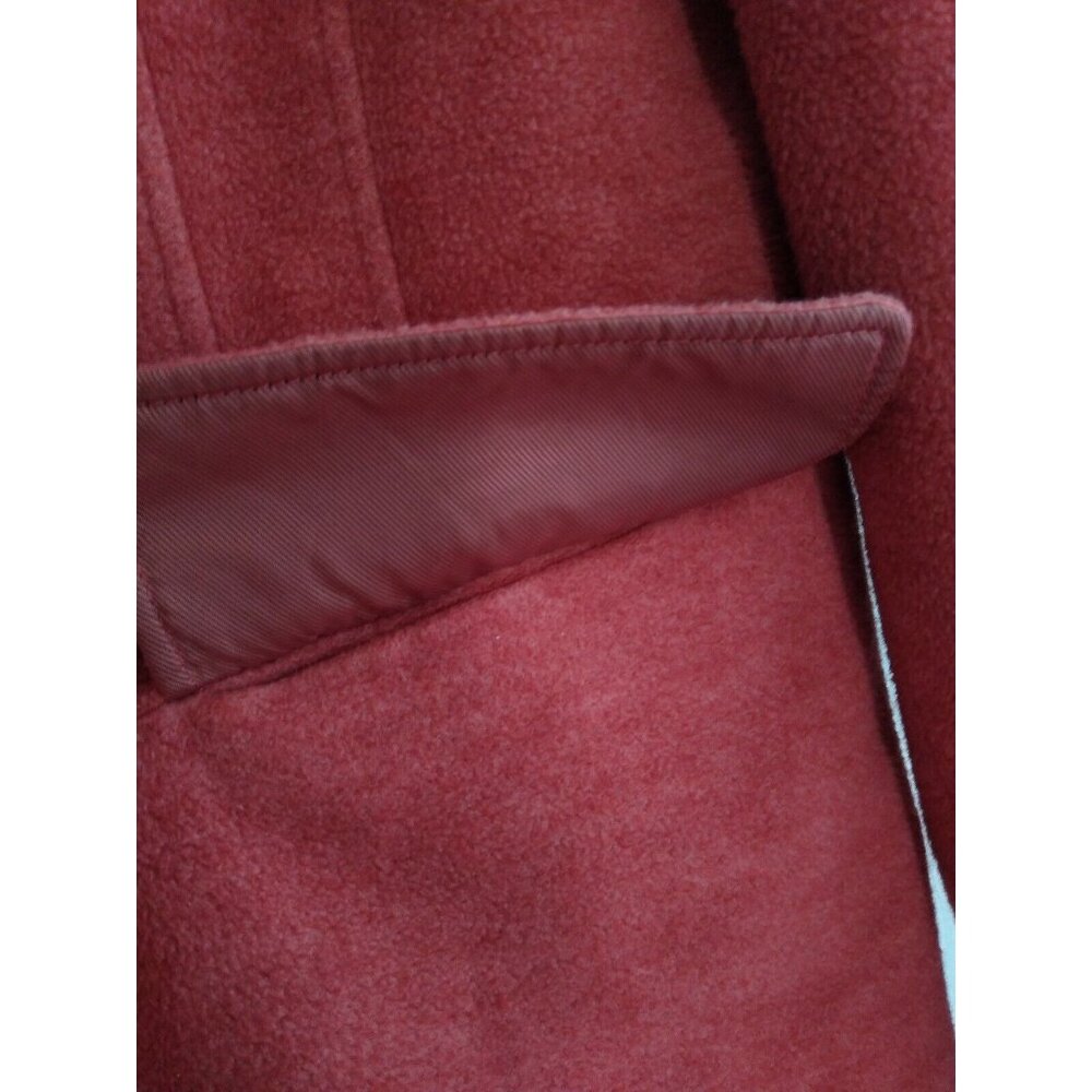 LL Bean Women's Lined Winter Warmer Jacket Salmon Pink Wool Blend Sz Medium M - Picture 3 of 8